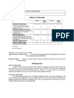 SPEECH 30 Speech Plans (Persuade and Actuate)