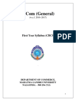 BCom General CBCS PDF