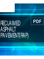 Reclaimed Asphalt Pavement (R Pavement (Rrap) Rap)