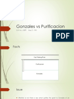 Gonzales vs Purificacion