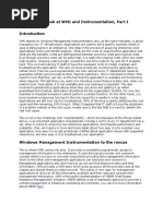 An In-Depth Look at WMI and Instrumentation