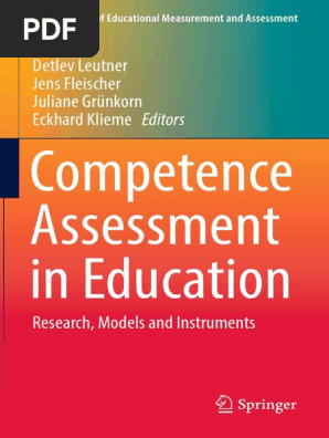 Competence Assessment In Education Educational Assessment Psychometrics