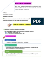 Introdução à Economia: Escassez, Sistemas Econômicos e Problemas Fundamentais