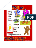 Soft G Phonics Poster