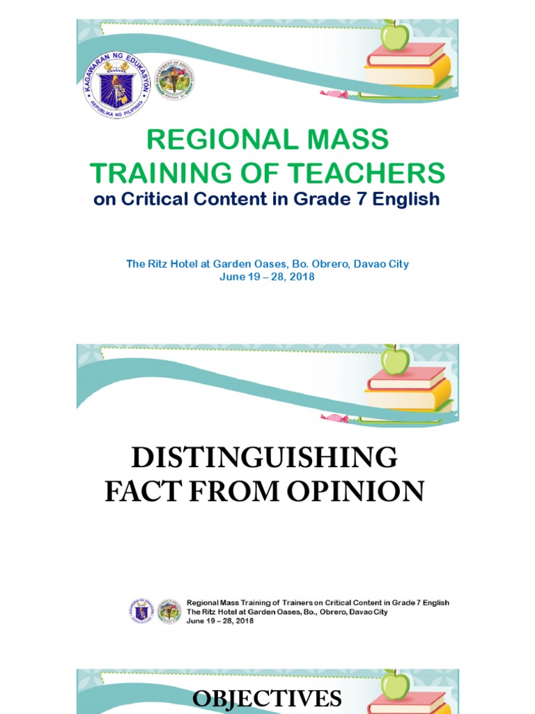 Rmtot - Fact or Opnion PDF | PDF | Opinion | Bias