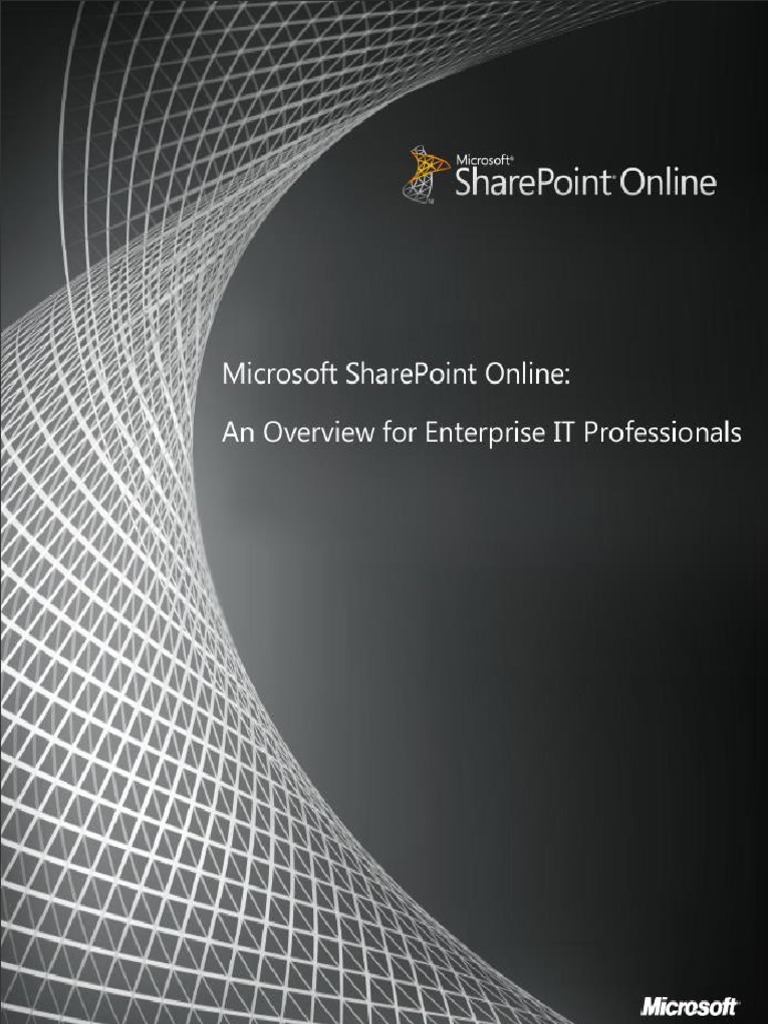 SharePoint Online IT Pro | PDF | Share Point | Active Directory