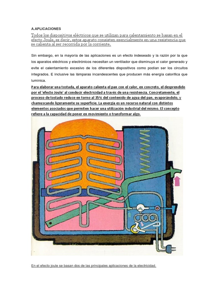 Que Es El Efecto Joule Y Sus Aplicaciones Aplican Compartida