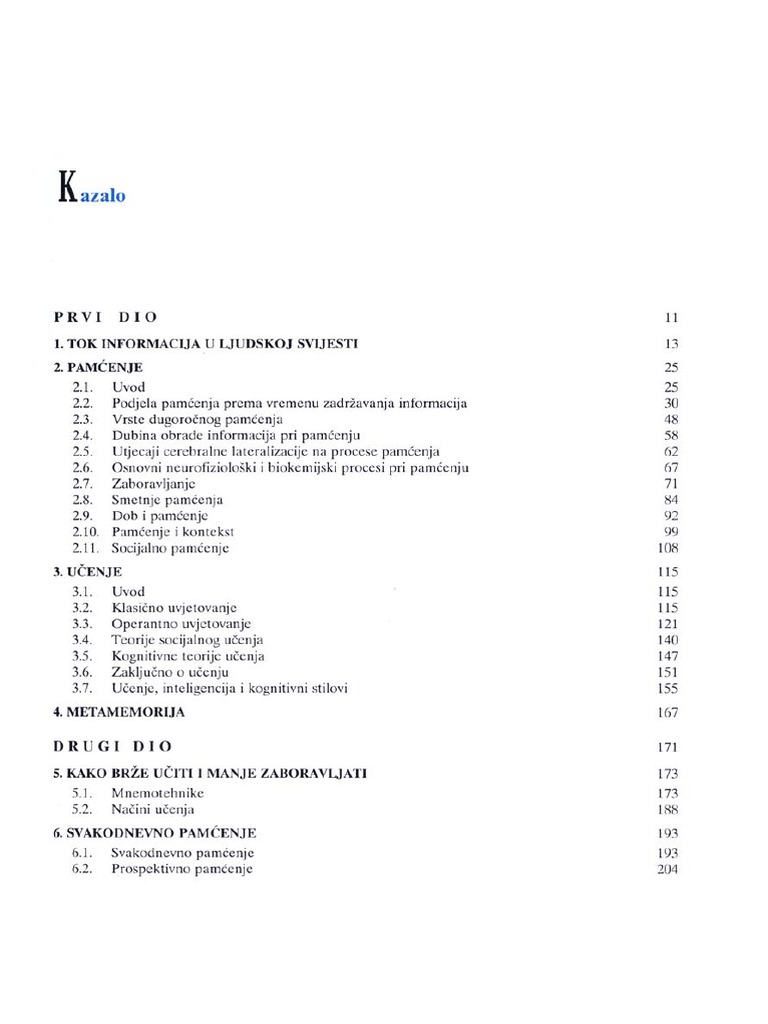 Psihologija Ucenja I Pamcenja Predrag Zarevski PDF PDF