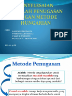 Ppt-Metode Hungarian Untuk Penugasan