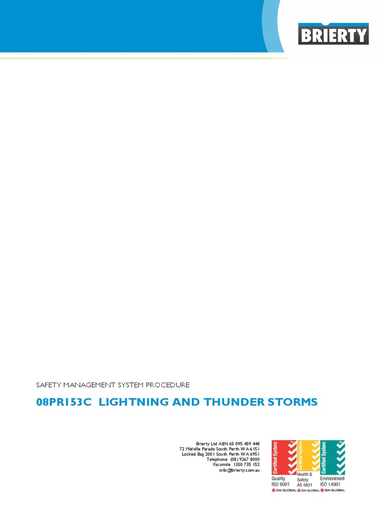 08PR153C - Lightning and Thunder Storms | PDF | Thunderstorm | Lightning