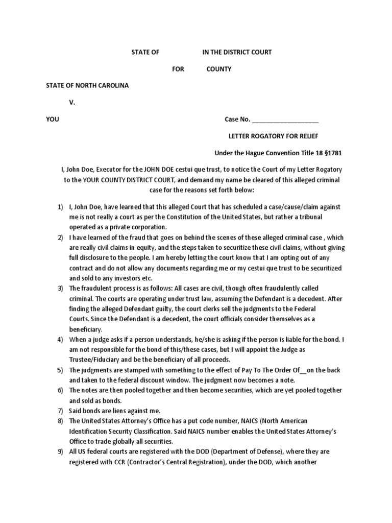 Letter Rogatory State Criminal Cases2 PDF Securities (Finance