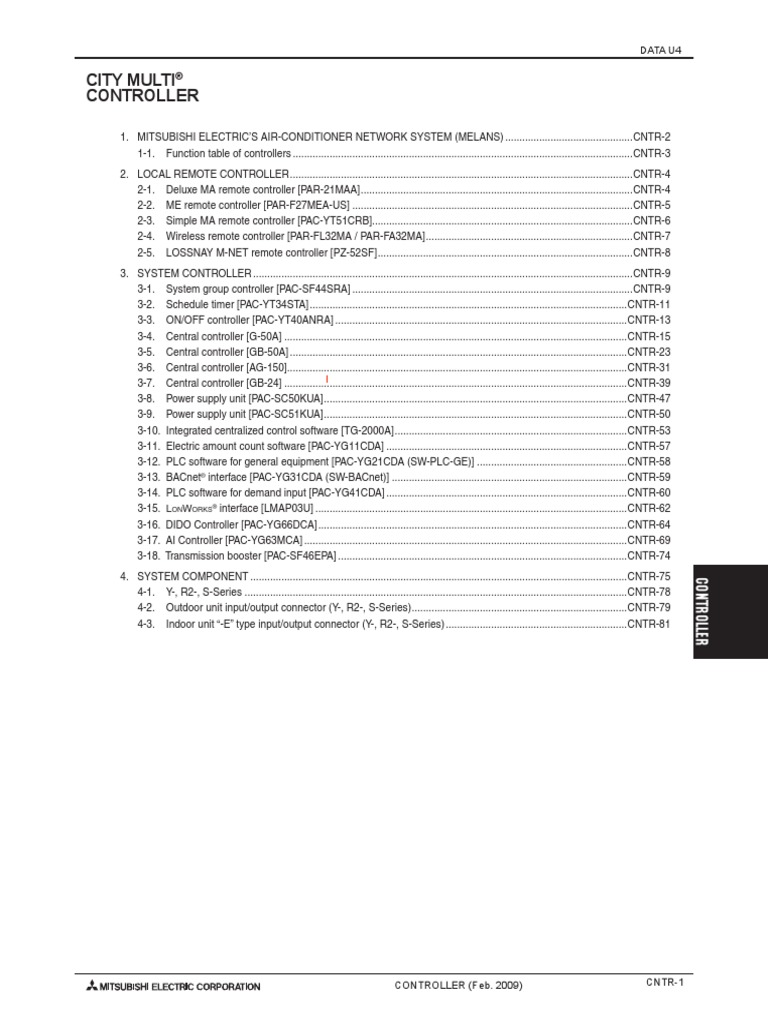 MITSUBISHI VRF SERVICE MANUAL PDF visual data 4