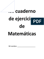 Mi Cuaderno de Ejercicios de Matemáticas