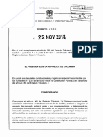 Decreto 2146 Del 22 de Noviembre de 2018