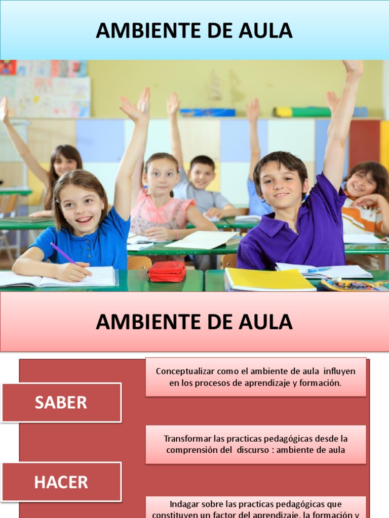 Impacto del Ambiente en el Aula | PDF | Salón de clases | Enseñando