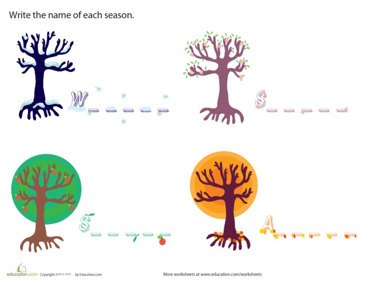 What Are The Seasons PDF