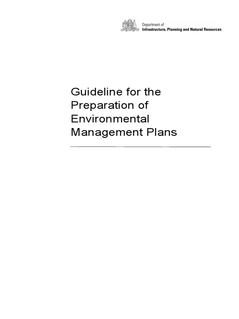 Guideline For The Preparation of Environmental Management Plans 2004 ...
