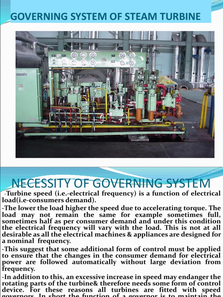 Governing System of Gas Turbine | PDF | Control Theory | Throttle