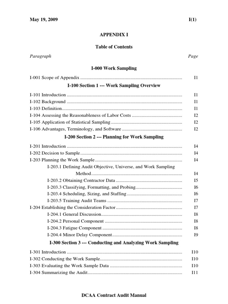 Appendix I - Work Sampling | PDF