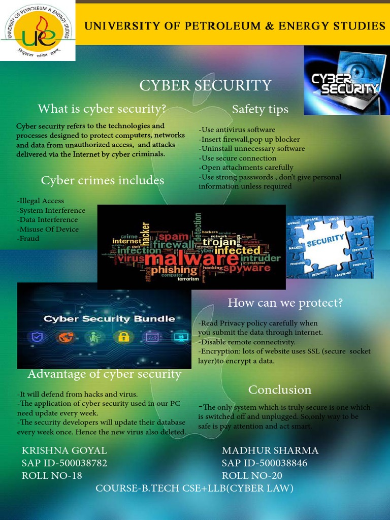 What Is Cyber Security? Safety Tips | PDF | Games & Activities | Computers