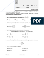 Avaliação de Matemática para o 7o Ano com Questões de Funções e Sequências