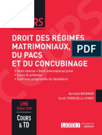 Partiels 2018 Lextenso Étudiant Jour 4 - L3 - Droit Des Régimes Matrimoniaux #Sujet (LGDJ - Cours)