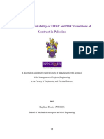 Comparing The Suitability of FIDIC and NEC Conditions of Contract in Palestine