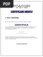 CERTIFICADO MEDICO