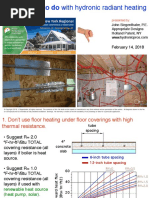 Common Errors in Hydronic Radiant Panel Heating Systems John-Siegenthaler