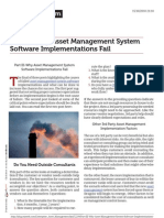 Part III Why Asset Management System Software Implementations Fail