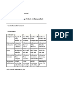 Rubric 1