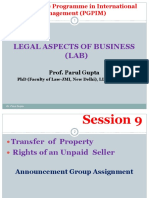 Legal Aspects of Business (LAB) : Prof. Parul Gupta