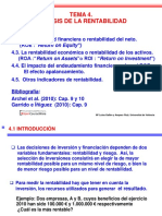 Análisis rentabilidad financiera y económica