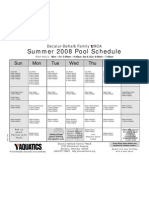 DDY Pool Schedule