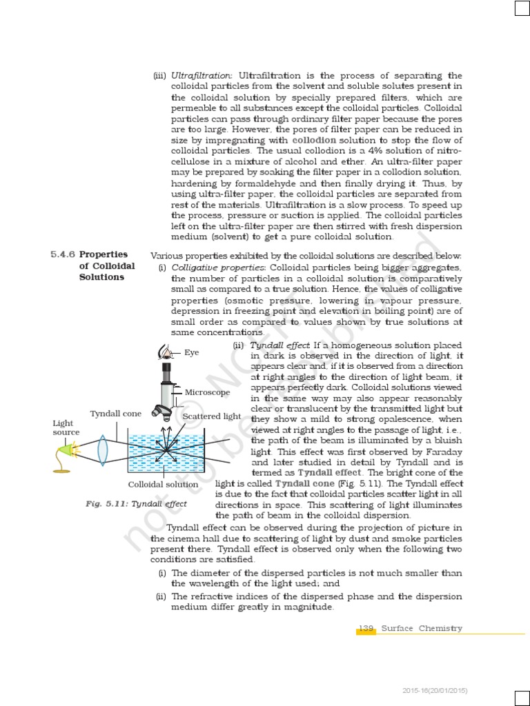 Explaining the Properties of Colloidal Solutions Through