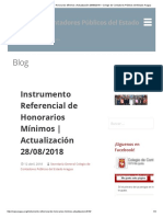Instrumento Referencial de Honorarios Mínimos - Actualización 28-08-2018 - Colegio de Contadores Públicos Del Estado Aragua