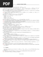 1 Sequences: Analysis Study Guide