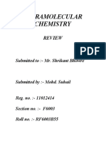 Supra Molecular Chemistry