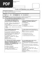 Prueba La Pubertad 6°B