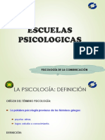 CLASE 2 - Escuelas Psicologicas