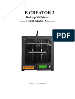 Manual Usuario Impresora 3d Me Creator 2
