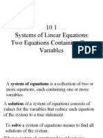 1 Sistemas de Ecuaciones