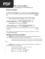 Ejercicios Resueltos de PPM | PDF | Concentración | Partes por notación