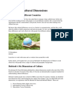 Hofstede's Cultural Dimensions: Understanding Different Countries