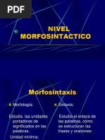 Nivel Morfosintactico - Sintetizado