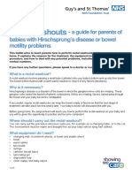 Rectal Washouts: - A Guide For Parents of Babies With Hirschsprung's Disease or Bowel Motility Problems