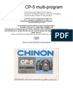 Chinon CP-5 Multi-Program: Back To My Main Chinon/Ricoh Camera Manuals