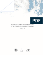 Indicador Global de Competitividad de Las Ciudades Del Caribe Colombiano 2008