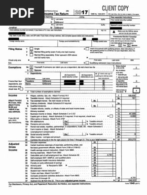 2017 Gillibrand Taxes Irs Tax Forms Tax Deduction