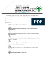 Kuesioner Kepuasan Masyarakat